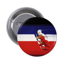 Vintage Transportation, Patriotic Racers Race Cars Pin