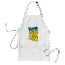 Vintage Travel Arizona AZ State Label Apron