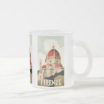 Vintage Travel Florence Firenze Italy Church Duomo Coffee Mugs
