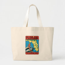 Vintage Travel Florida FL State Label Bags
