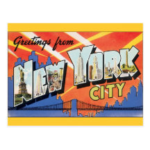 Vintage Travel, Greetings from New York City NYC Post Cards