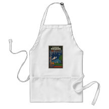 Vintage Travel Poster Ad Retro Prints Apron
