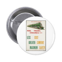 Vintage Travel Poster Ad Retro Prints Buttons