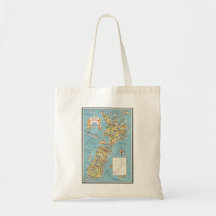 Vintage Travel Poster Ad Retro Prints Canvas Bag