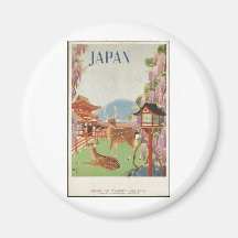 Vintage Travel Poster Ad Retro Prints Magnet