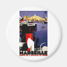 Vintage Travel Poster Ad Retro Prints Refrigerator Magnets