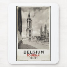 Vintage Travel Poster Ad Retro Prints Mousepad