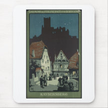 Vintage Travel Poster Ad Retro Prints Mousepads