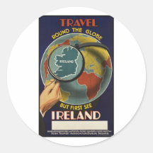 Vintage Travel Poster Ad Retro Prints Sticker