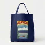 Vintage Travel Poster, Alaska Tote Bag