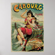 Vintage Travel Poster; Cabourg, France