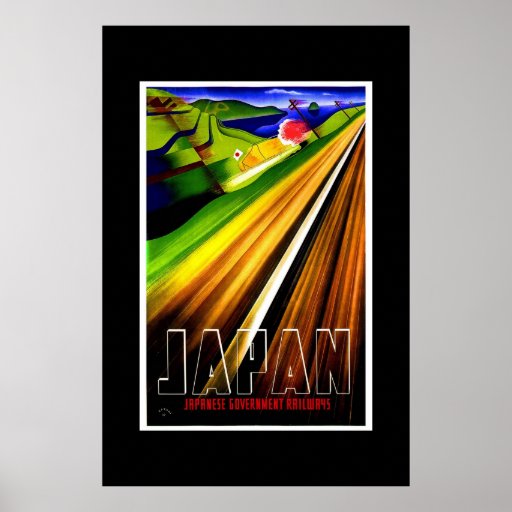 Vintage Travel Poster Japan Railways