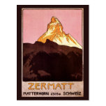 Vintage Travel Poster, Matterhorn, Switzerland Postcards