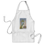 Vintage Travel Poster, New York City Landmarks Aprons
