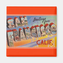 Vintage Travel San Francisco Magnet