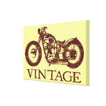 Vintage Triumph Stretched Canvas Print