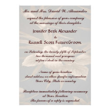Vintage Tropical Wedding Personalised Invitation