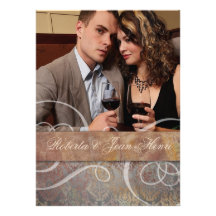 Vintage Tuscan Italian Elegance Save the Date Invitations