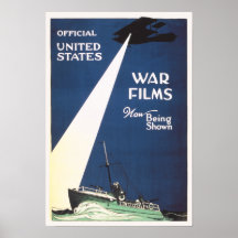 Vintage US War films now being shown Poster
