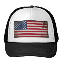 Vintage USA Flag Mesh Hats