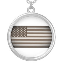 Vintage USA Flag Custom Necklace
