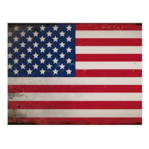 Vintage USA Flag Postcards