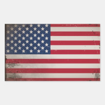 Vintage USA Flag Sticker