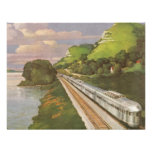Vintage Vacation by Train, Locomotive in Country Personalised Invite