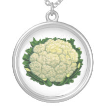 Vintage Vegetables; Cauliflower Jewelry