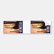 Vintage Venezia Bumper Sticker