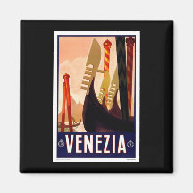 Vintage Venezia Fridge Magnets