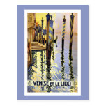 Vintage Venice Italy Travel Postcard