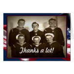 Vintage Veterans Day, Thanks a lot! -Military Card