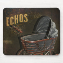 Vintage Victorian Baby Buggy Carriage Mouse Mats