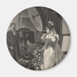 Vintage Victorian Bride, Bridal Portrait Fridge Magnets