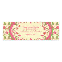Vintage Victorian Daisy Floral Wedding Favour Tags Business Card Template