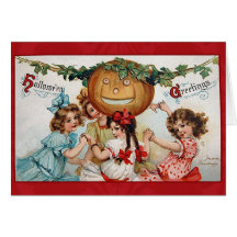 Vintage Victorian Halloween Greetings Cards