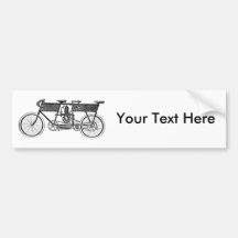 Vintage Victorian Motorcycle Bumper Sticker
