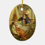 Vintage Victorian Sleeping Beauty Fairy Tale Christmas Tree Ornaments
