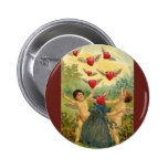 Vintage Victorian Valentine's Day Cupids Hearts Buttons