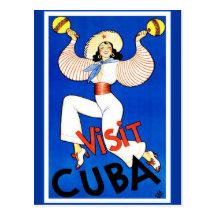 Vintage Visit Cuba Post Cards