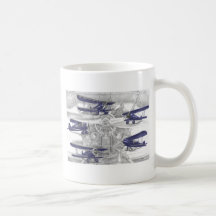 Vintage Waco Biplane - Old Bi Wing Aeroplanes Mug