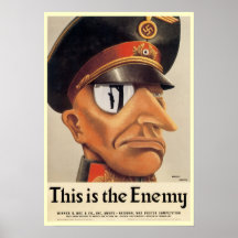 Vintage War Poster from WWI and WWII