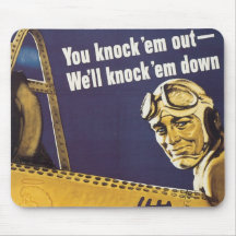 Vintage War Poster Mouse Pad