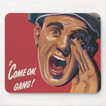 Vintage War Poster Mouse Pad