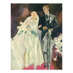 Vintage Wedding, Bride and Goom, Newlyweds Custom Invitations
