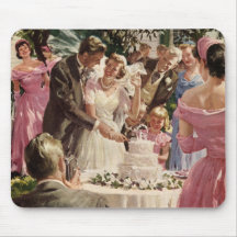 Vintage  Wedding Ceremony Mousepads