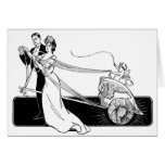 Vintage Wedding Couple Greeting Cards
