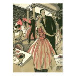 Vintage Wedding Newlyweds First Dance Custom Invitations