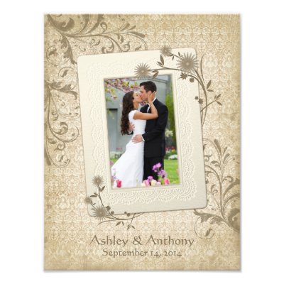 Vintage Wedding Photo Template Photographic Print by wasootch